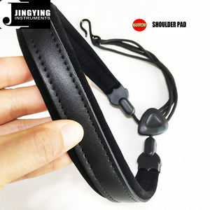 Jingying Music 2025 in pelle nera <span class=keywords><strong>sassofono</strong></span> monospalla cinturini per collo strumento a vento parte accessori fabbrica all'ingrosso - Product Image 3
