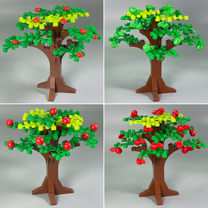 Bloques de Construcción MOC, Árbol de Coco, Árbol Frutal, Begonia, Flor de Cerezo, Árbol de Hortensia, Planta para Jardín o Calle - Product Image 3
