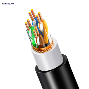 Kustom Pabrik Cat5e Stp kabel luar ruangan 4pr 24awg <span class=keywords><strong>Sftp</strong></span> Cca luar ruangan Cat5e <span class=keywords><strong>Sftp</strong></span> kabel jaringan - Product Image 3
