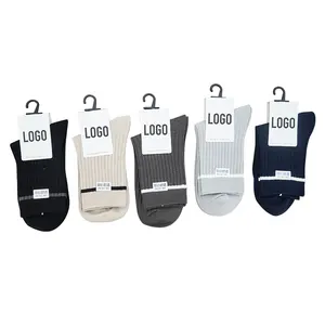 supplier wholesale logo brand high quality thick custom make casual warm knitted socks