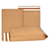 Pochettes d'expédition en papier kraft brun compostables de grande taille, biodégradables, avec impression personnalisée