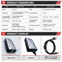 Convertisseur de périphérique serveur série industriel RS232 RS485 vers Ethernet, passerelle Modbus TCP/IP pour accès à distance au moniteur PLC