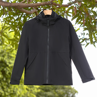 Endurance Shield Jaket Pelindung Cuaca Tahan Air dengan Ritsleting Penuh untuk Latihan Atletik