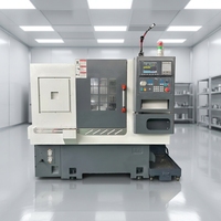 Nouveau tour CNC à banc incliné avec commande FANUC, porte-outils automatique 2 axes, capacité moyenne, entraînement motorisé