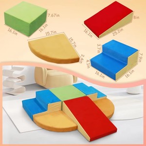 Blocs d'escalade modulaires en mousse pour bébés et enfants, design moderne, ensemble de blocs de construction souples multifonctionnels - Product Image 3