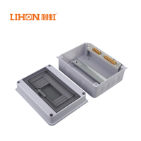 Boîtier de distribution étanche IP67 à 8 voies en plastique ABS à montage ouvert avec disjoncteur combiné domestique pour usage extérieur Modèle HT-8