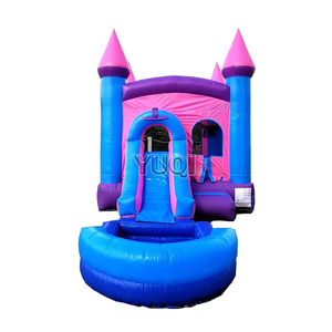 Les châteaux gonflables sautants roses bon marché la combinaison <span class=keywords><strong>de</strong></span> plein air <span class=keywords><strong>de</strong></span> glissière <span class=keywords><strong>de</strong></span> maison <span class=keywords><strong>de</strong></span> rebond pour les enfants - Product Image 3