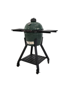 Barbecue fumoir Royal <span class=keywords><strong>Kamado</strong></span> MK16 Pro moderne en céramique, forme d'œuf, vert foncé brillant, pour le camping et l'extérieur - Product Image 2