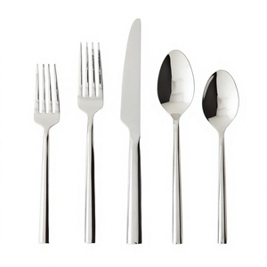<b>Star</b> Crafts India 5-Piece Stainless Steel Luxury Crushed Diamond Flatware Set for Back to School-Model SCI-FT-0516 - Product Image 1