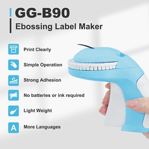 Étiqueteuse portable B90, imprimante <span class=keywords><strong>d</strong></span>'étiquettes adhésives similaire à la machine à étiquettes <span class=keywords><strong>Dymo</strong></span> 12965, compatible avec les rubans <span class=keywords><strong>d</strong></span>'étiquettes <span class=keywords><strong>Dymo</strong></span> 3D 9 mm - Product Image 4