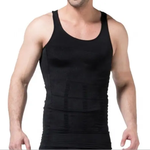 शीर्ष Bodysuit के लिए घटाने वजन स्लिमिंग शर्ट शरीर शेपर बनियान पुरुषों