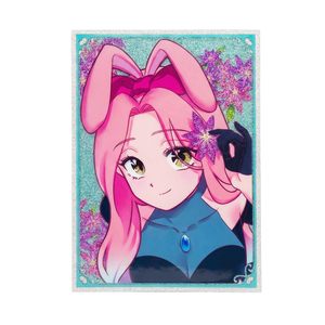Yjacuing Alien Stage Rabbit Series Plaque d'art plastique 6,5 x 4,7 pouces, figurine anime scintillante officielle Alnst pour présentation sur <span class=keywords><strong>table</strong></span> - Product Image 1