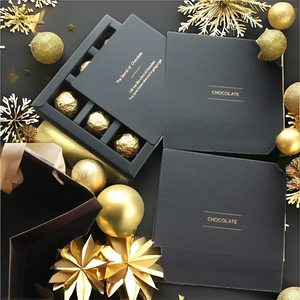 Wholesale Custom Logo Luxury Jelly Gift Box with Varnishing <b>Wrapping</b> Self Erecting Recyclable <b>Food</b> Grade for Holiday Truffles - Product Image 2