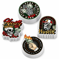Autocollant en vinyle découpé sur mesure, imperméable, adhésif puissant, motif monstre zombie, personnalisé pour ordinateur portable, skateboard, bouteille d'eau