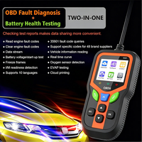 Lector de Códigos OBD2 V321, Escáner de Diagnóstico Automotriz, Lectura/Borrado de Códigos, Detección de Fallas del Automóvil, Sensor de Oxígeno, Pantalla LCD, Android/Windows/iOS