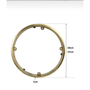 เก้าอี้โซฟากระจกสีทองแบบหมุนขนาดใหญ่360องศาฐานเก้าอี้โซฟาสำหรับห้องครัวห้องรับประทานอาหารห้องนั่งเล่นสำหรับโซฟา - Product Image 3