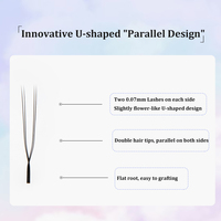 Pestañas Postizas SP EYELASH en Forma de U, Extensiones de Pestañas 3D 4D 5D U YY, Pestañas de Volumen Brasileño, Pestañas Suaves de Visón Sintético Y W