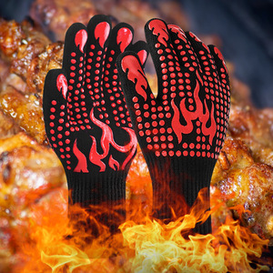 <span class=keywords><strong>Guanti</strong></span> da Barbecue Ignifughi a 800 Gradi, Resistenti alle Alte Temperature, <span class=keywords><strong>Guanti</strong></span> in Silicone a Cinque Dita per <span class=keywords><strong>Forno</strong></span> e Microonde - Product Image 2