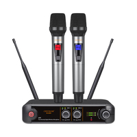 CHXYKOM IU-2033-03 Micro sans fil bidirectionnel True Diversity 60M avec suppression du rétrofeedback et connecteur XLR métallique