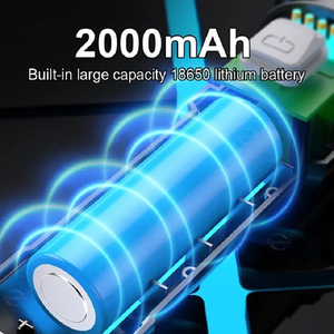 Lampe torche LED puissante, portable, zoomable, tactique, étanche, pour la randonnée en plein air, les situations d'urgence, la pêche, le camping, lampes laser - Product Image 5