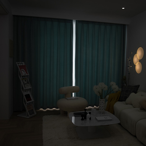 Innermor solido morbido migliore tende per soggiorno Blackout tessuto in <span class=keywords><strong>velluto</strong></span> <span class=keywords><strong>tenda</strong></span> Ready made teal <span class=keywords><strong>blu</strong></span> tende - Product Image 2