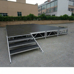 Durable Aluminum <b>Stage</b> 1x2m <b>Platform</b> Black Non-slip Outdoor <b>Stage</b> Sale - Product Image 1