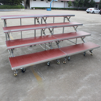 Plateforme modulaire pliable en aluminium facile à installer pour chœur, podium, estrade de chant, podium pour orchestre et école