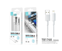 Câbles de données USB longs à charge rapide Techancy TM00286 avec design rayé unique en plastique pour iPhone, montre connectée, téléphone portable, personnalisables