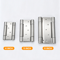 Charnière de porte automatique à ressort à double action en acier inoxydable SS201 SS304, prix direct usine, pour demi-porte de salon