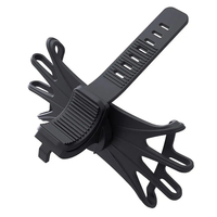Support de téléphone portable en silicone Support rotatif à 360 degrés pour vélo, vélo, scooter Installation facile pour toute utilisation de téléphone portable
