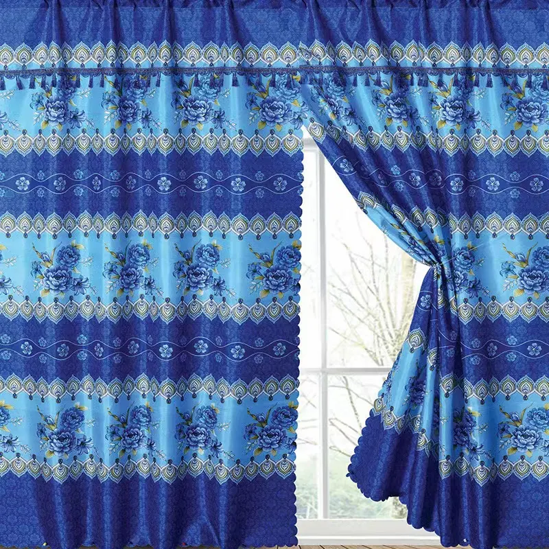 Cortinas de impresión baratas y cortinas de tela impresas Cortinas y estilo de tela de África