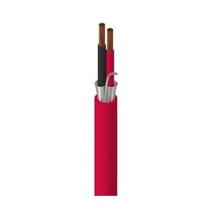 Câble électronique BELDEN, 2 C # 16 Sol BC, PVC Ins, OS, Red PVC Jkt, FPLR BELDEN 9575 - Product Image 2