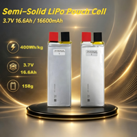 Batterie LiPo semi-solide en pochette 3.7V 16.6Ah 16600mAh Haute densité énergétique 400Wh/kg Batteries légères pour drones UAV