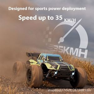 Voiture télécommandée tout-terrain <span class=keywords><strong>4x4</strong></span> RC 1:16, modèle jouet avec moteur à balais, vitesse élevée 35KM/H, 4 canaux, portée 80m, expert, métal, éducative - Product Image 2