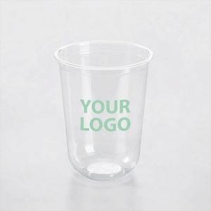 Vasos Desechables de Plástico de Alta Calidad, Ecológicos y Libres de BPA, de 17 oz, en Oferta, de PLA, PET, PP, con Tapas y Servilletas para Bebidas Frías y Cócteles - Product Image 1