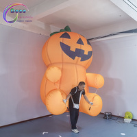 Costume de mascotte gonflable portable en forme de citrouille, personnalisé, pour défilé d'Halloween