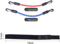 Bandes de Résistance pour Exercices de Vitesse, Agilité, Fitness et Force, Ensemble de Sangles pour Cuisses et Chevilles en Latex, Clips Ajustables, Portable, 4 Pièces, 2 Niveaux