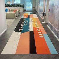 Tapis rustique mural à mural à texture personnalisée antidérapant, tapis de luxe imprimé commercial pour théâtre et home cinéma