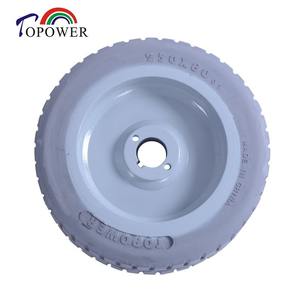 Pneu plein 14x4.5 pour transpalette électrique, pickeur de commandes, AGV, machine de nettoyage et équipement d'entrepôt - Product Image 4