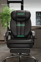 Fauteuil de direction inclinable et réglable en hauteur, confortable, double usage pour bureau à domicile, chambre, salle à manger, atelier, salle de sport, avec fonction de sieste