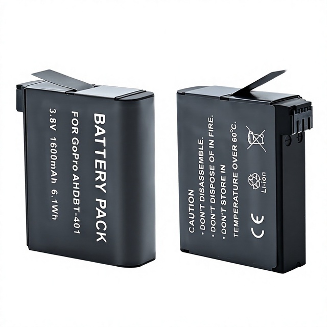 AHDBT401 for Compatible Replacement Camera Simulation Battery-High-Capacity Rechargeable Waterproof for 4 Action Cameras Video