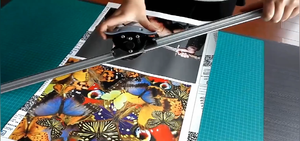 Vente chaude Portable 0.7m 1m Manuel Coupe-Papier Bannière Graphique Machine De Découpe Tondeuse - Product Image 3