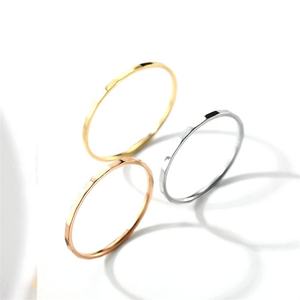 Joyería de acero inoxidable IPG18K, anillos de oro rosa con punta fina y <span class=keywords><strong>anillo</strong></span> de cola de <span class=keywords><strong>dedo</strong></span> pequeño para <span class=keywords><strong>mujer</strong></span> - Product Image 1