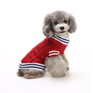 Chaleco de suéter cálido para mascotas de otoño e invierno de la marca <span class=keywords><strong>Chao</strong></span> para perros pequeños y medianos, diseño de punto de cuello alto - Product Image 4
