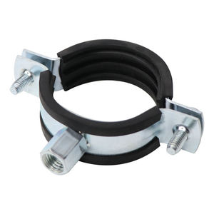 Colliers de serrage robustes pour tuyaux, populaires, renforcés, en acier zingué avec caoutchouc EPDM, systèmes d'measurement en pouces et métriques - Product Image 6