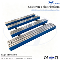Table d'inspection en fonte durable sur mesure OEM, neuve, plateforme de soudage robuste, marque Hebei Weiyue