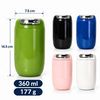 Gobelet isotherme de poche en acier inoxydable 316, compact et anti-fuite