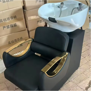 Nouveau produit : Fauteuil de lavage semi-inclinable pour salon de coiffure, avec bac de lavage intégré, idéal pour les soins capillaires thaïlandais - Product Image 1