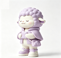 Figurine d'art de collection personnalisée en forme de mouton, statue de dessin animé en PVC et ABS, fabrication OEM en Chine, figurine personnalisée pour la vente en gros de produits de marque