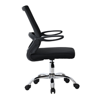 Échantillon Gratuit - Chaise de Bureau Ergonomique Pivotante à Dossier Haut, Réglable, en Maille, Incassable, de Qualité, avec Roulettes, Idéale pour les Visiteurs